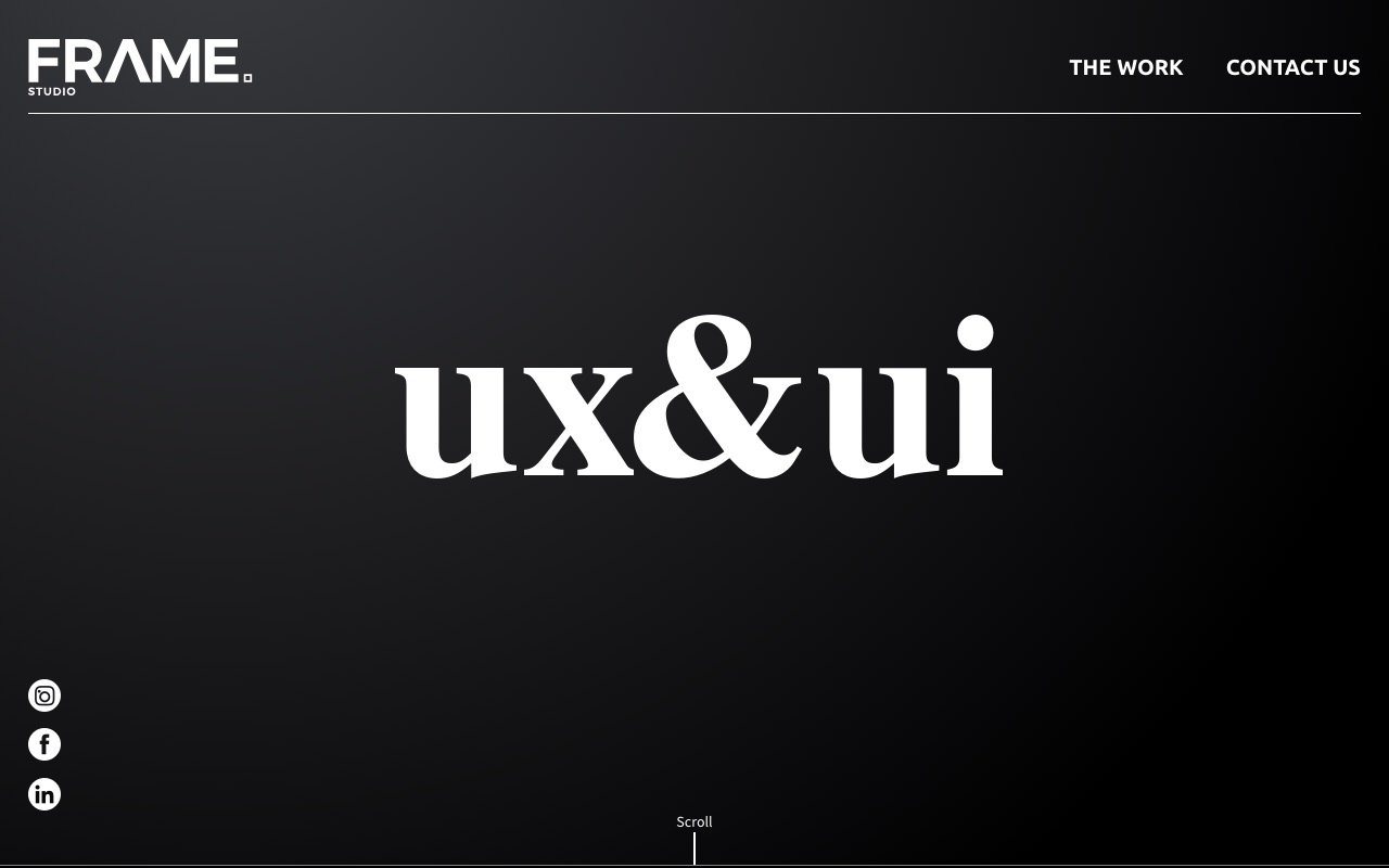Screenshot of the Frame Studio website